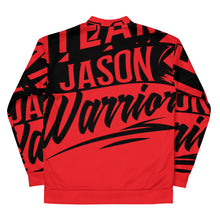 Load image into Gallery viewer, Team Jason Warrior Unisex Bomber Jacket (Red)
