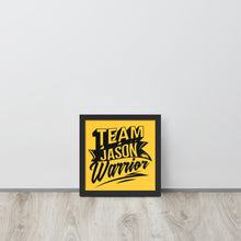 Load image into Gallery viewer, Team Jason Warrior Framed poster
