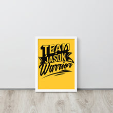 Load image into Gallery viewer, Team Jason Warrior Framed poster
