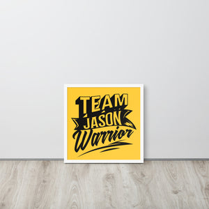 Team Jason Warrior Framed poster